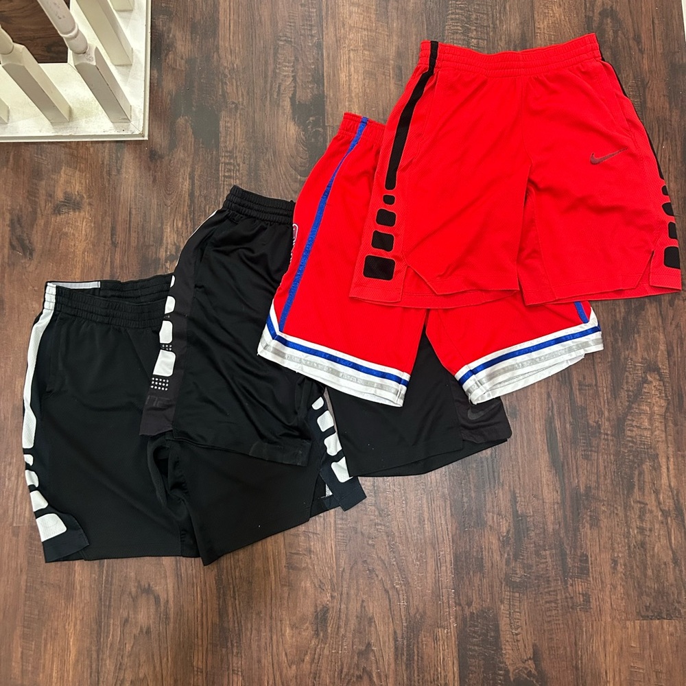 Nike Athletic Shorts Bundle - Red, Black, Multicolor